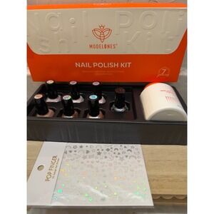 NEW Modelones Nail Polish Kit 7 Pieces Gel Polish with Remover and Stickers‎
